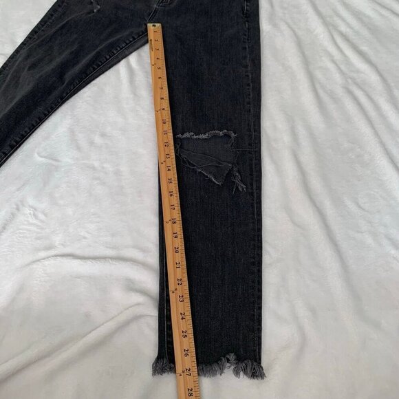 Veronica Beard Benzi Midrise distressed fringe ankle skinny stretch jeans - Picture 12 of 12